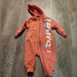 Levi's Coral Baby Coverall 
